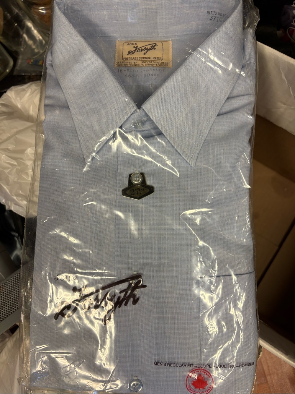Light Blue Men's Dress Shirt by — Regular Fit